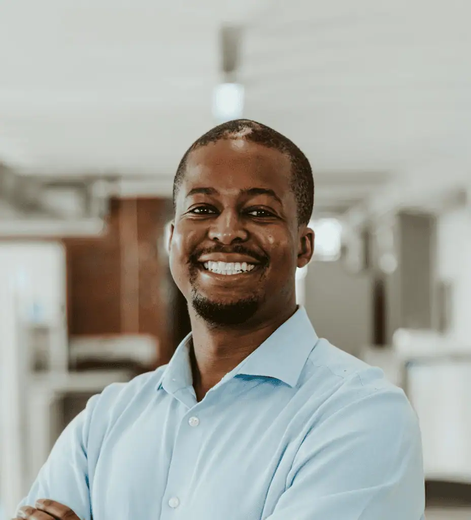 Close-up headshot of Khumo Mokone
